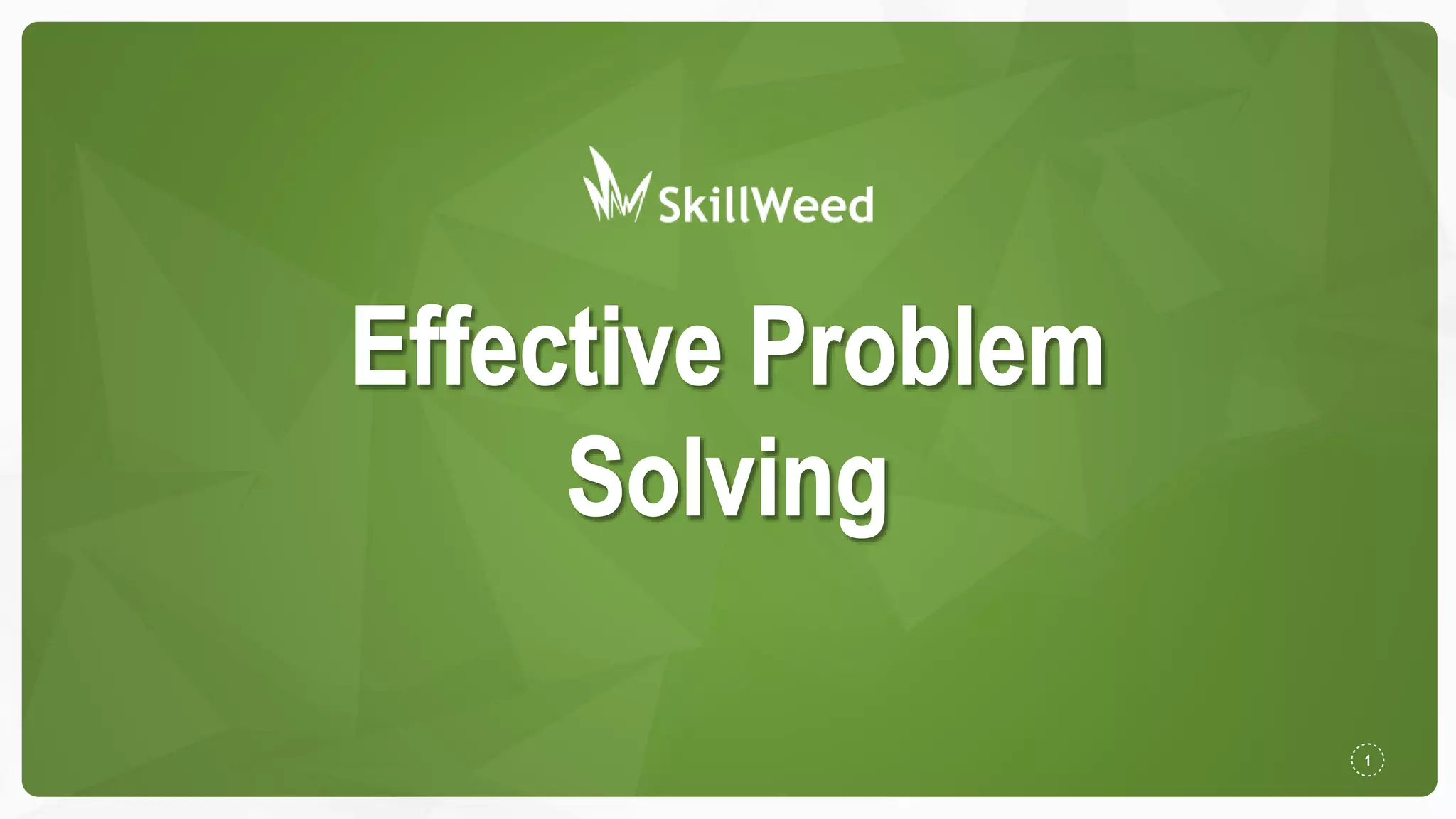 Steps To Effective Problem Solving PPT Steps to effective problem solving ppt