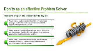 Steps to effective Problem solving | PPT