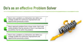 Steps to effective Problem solving | PPT