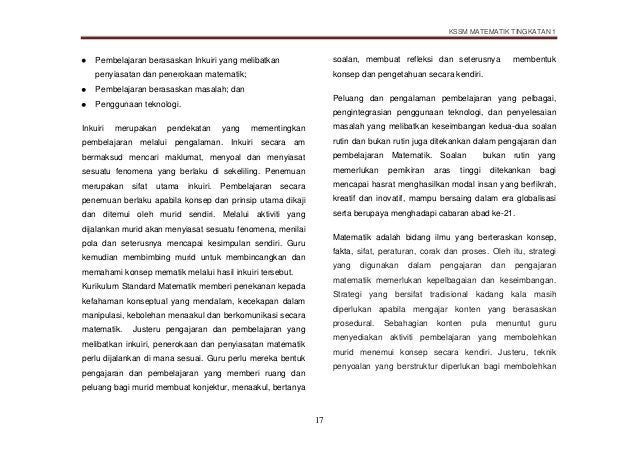 DSKP MATEMATIK KSSM TINGKATAN 1