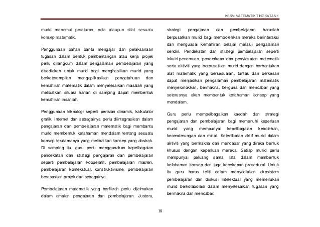 Dskp Matematik Kssm Tingkatan 1