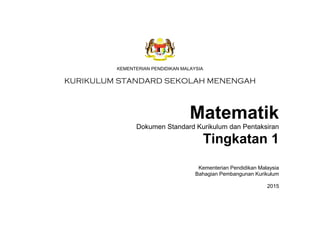 Dskp Kssm Matematik Tingkatan 1