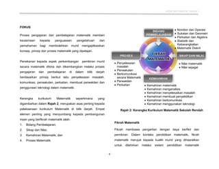 DSKP Matematik KSSR Tahun 1 ( Semakan )