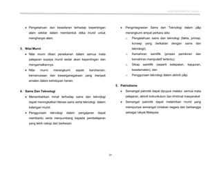 DSKP Matematik KSSR Tahun 1 ( Semakan )