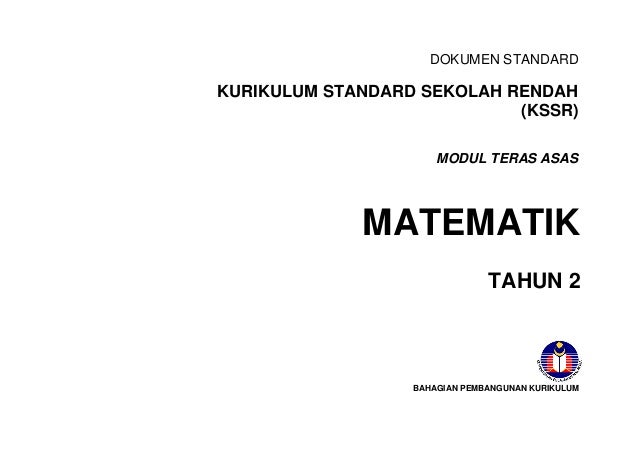 Dskp matematik tahun 2