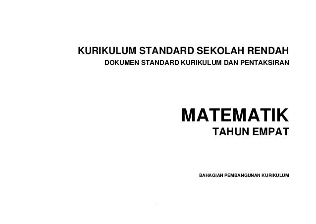 Dskp matematik tahun 4