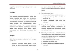 Dskp Matematik Tingkatan 1