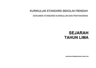 Dskp sejarah tahun 5