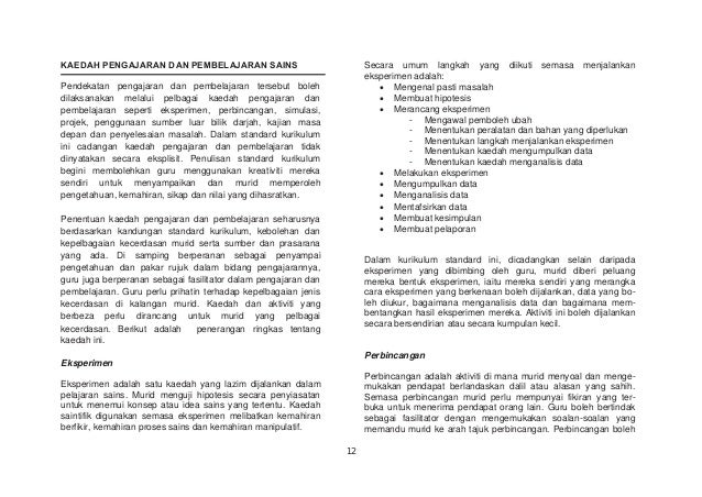 Dokumen Standard Kandungan Sains Tahun 4