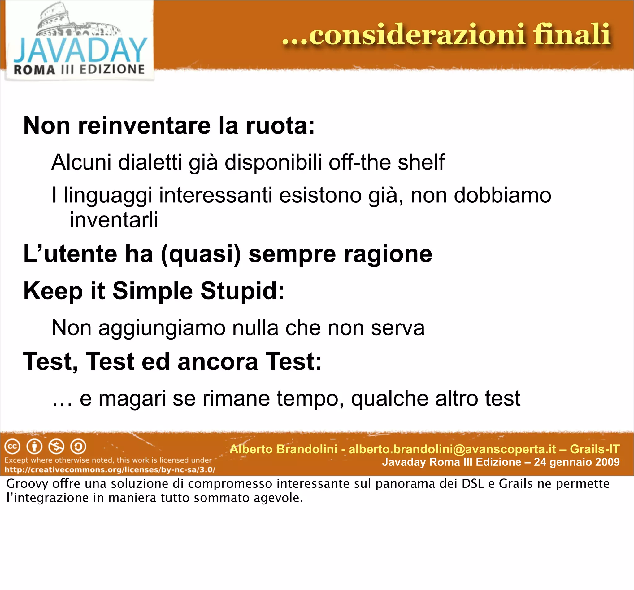 Enterprise-Class DSL In Groovy & Grails