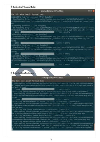 9
2. Collecting Files and Data:
3. Downloading Packages:
 
