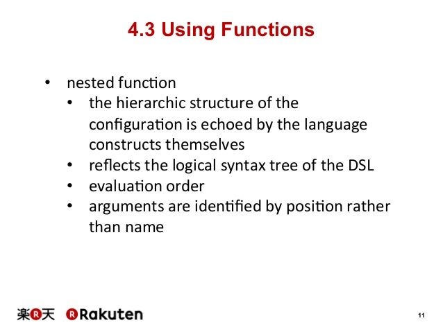 DSL - Domain Specific Languages, Chapter 4, Internal DSL