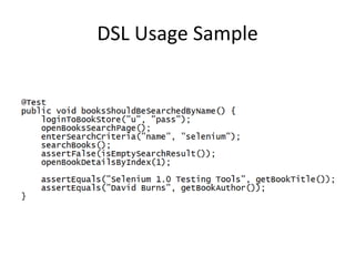 DSL Usage Sample
 