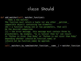 classe Should
 