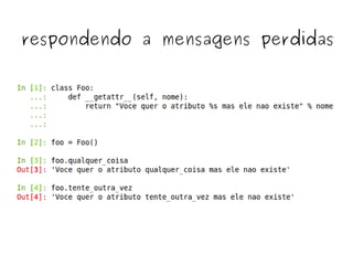 respondendo a mensagens perdidas
 