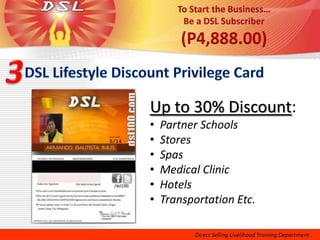 Up to 30% Discount:
•   Partner Schools
•   Stores
•   Spas
•   Medical Clinic
•   Hotels
•   Transportation Etc.
 