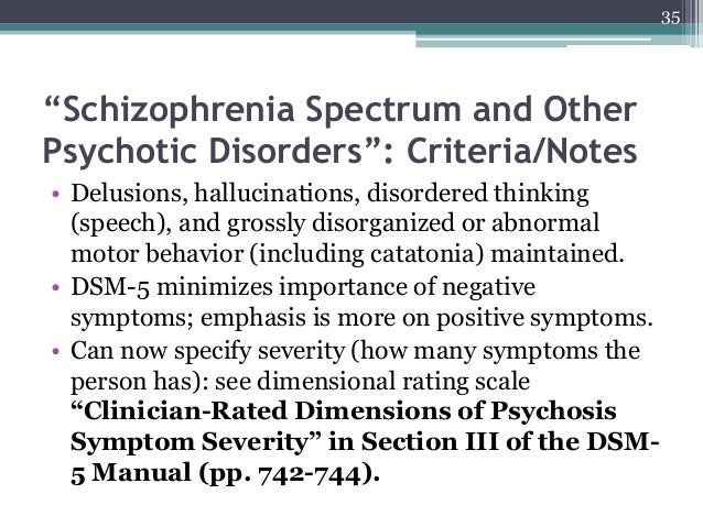 The DSM-5: Overview of Main Themes and Diagnostic Revisions