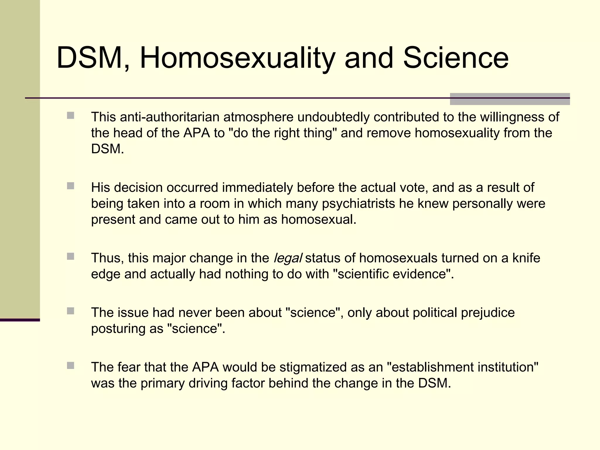 Clinically Significant (statistically
uncommon)
2.5% - 5%
In psychological testing clinically significant is 2 standard deviations
above the norm. For example, 130 I.Q., 70 on the MMPI-2
2.5% - 5%
 