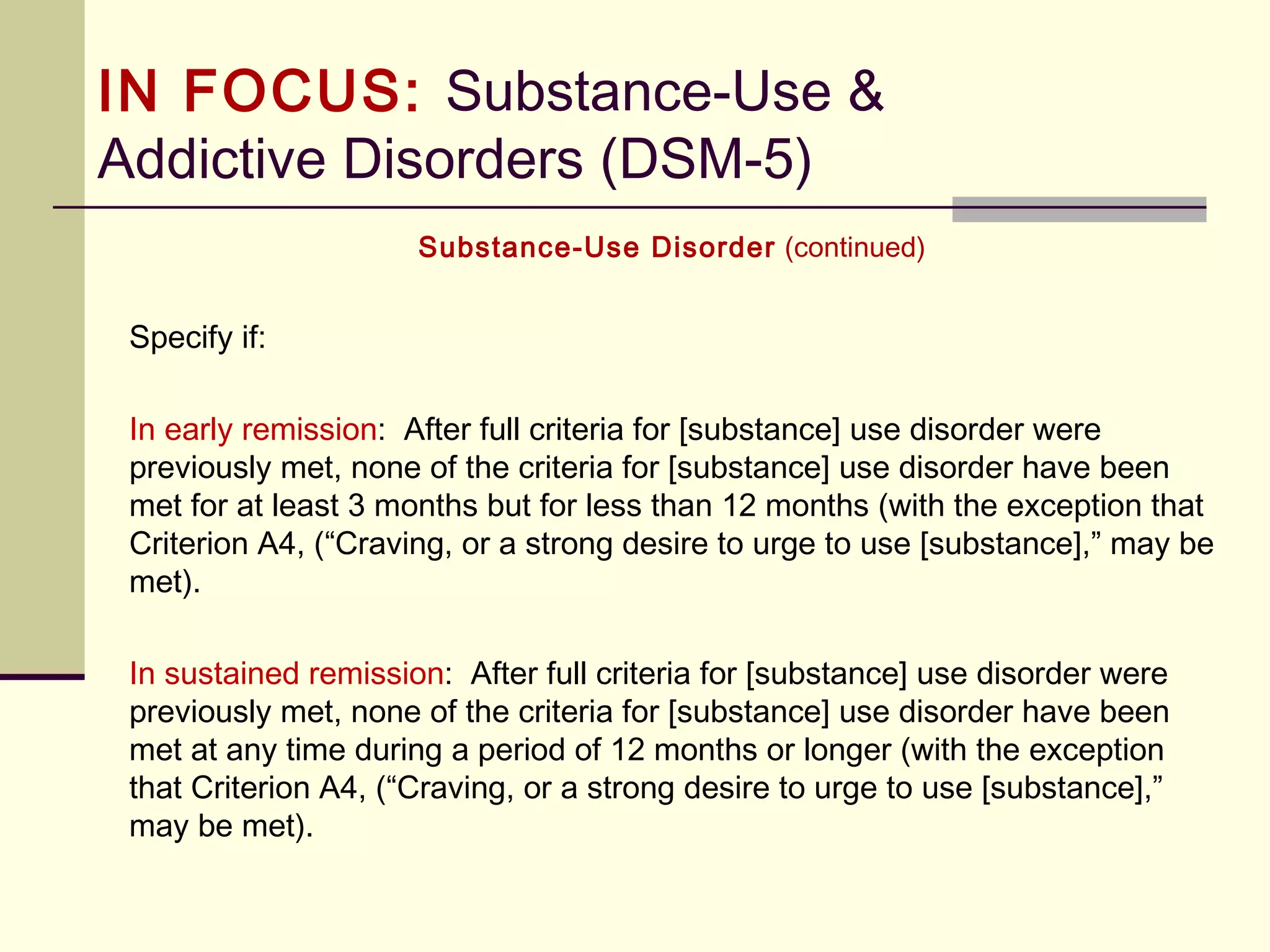 IN BRIEF: Sluggish Cognitive
Tempo
 We have come full circle in the DSM … in a politically correct way!
 2013 – Sluggish Cognitive Tempo
 1840 1 Dx – U.S. Census – Idiocy?
 Meant to be added to the inattention category of Attention Deficit Hyperactivity
Disorder. Symptoms include:
 frequent daydreaming
 tendency to become confused easily
 mental fogginess
 sluggish-lethargic behavior
 drowsiness
 frequent staring into space
 slow processing of information
 poor memory retrieval
 social passiveness, reticence and withdrawal
 It was not added to the current DSM inattention category because they have
been found to have only a weak association with the other inattention
symptoms. It is the best diagnosis to never make it into the DSM!
 