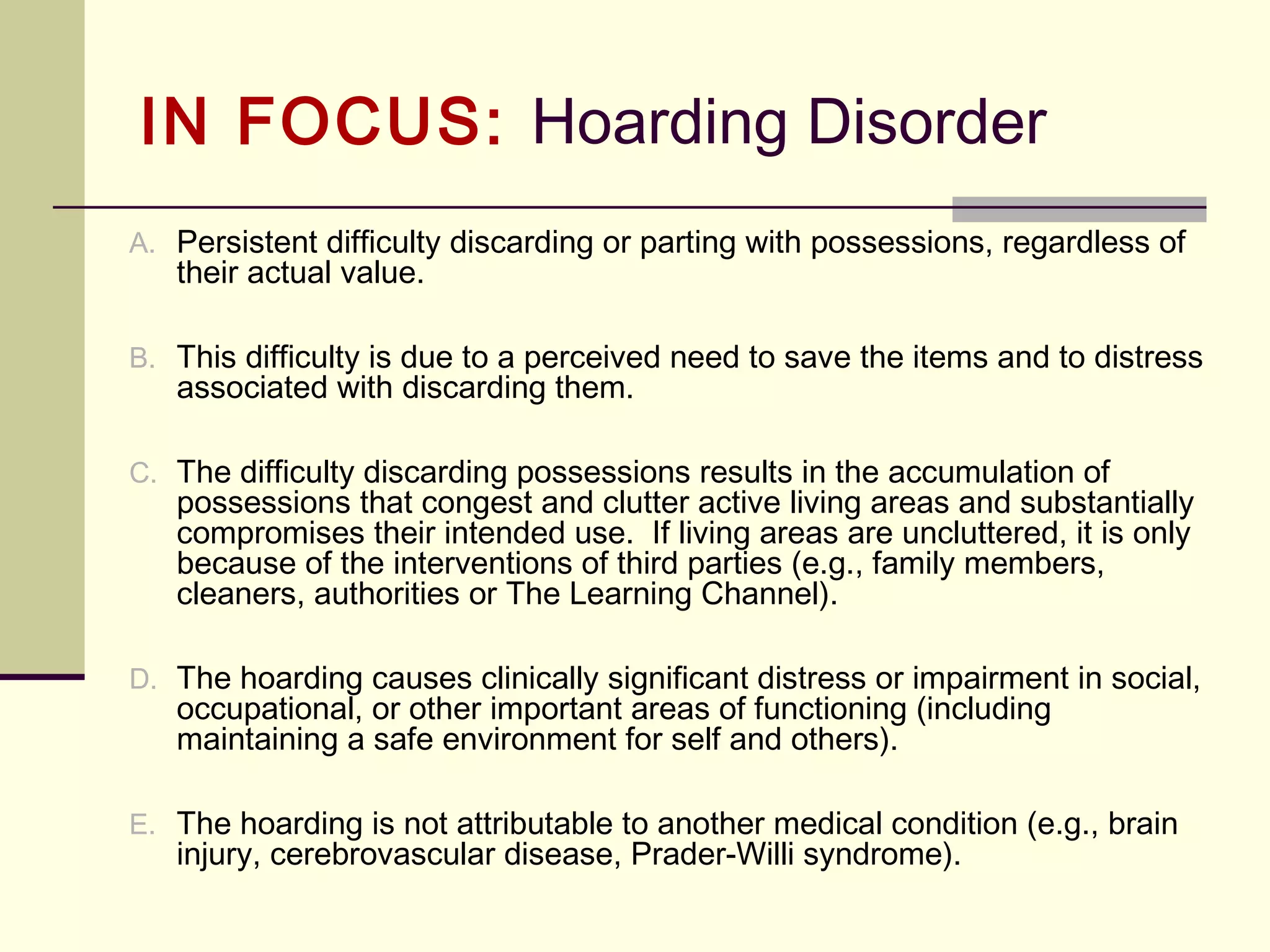 DSM-IV to DSM-5 Diagnosing Exercise
 What is Alex’s DSM-5 Diagnosis?
 
