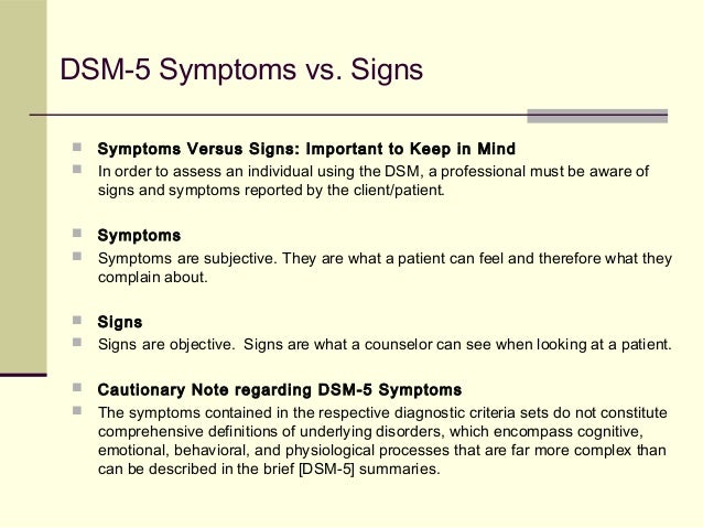 Diagnosing With The Dsm 5