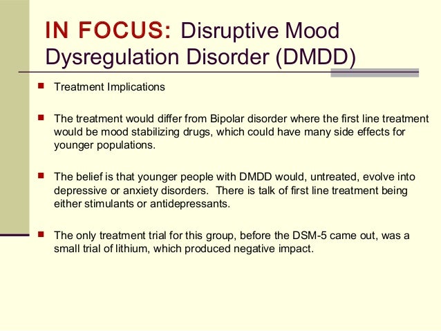 Mood Dysregulation Disorder Symptoms