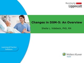 Changes in DSM-5: An Overview
Sheila L. Videbeck, PhD, RN
 