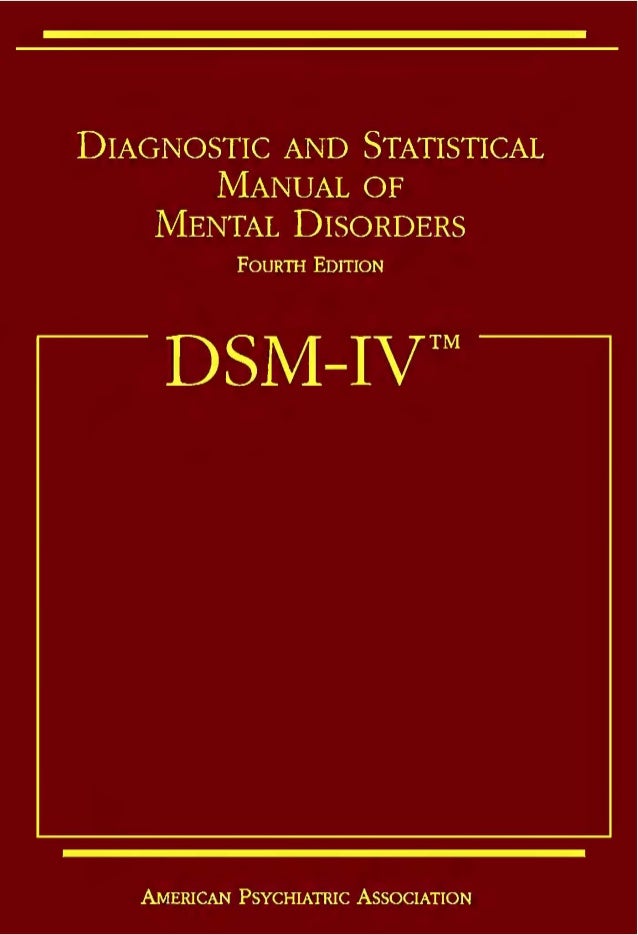 dsm iv tr 2000 dsm iv tr