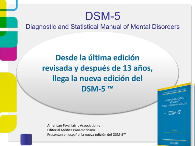 Manual Diagnóstico y Estadístico de los Trastornos Mentales Dsm 5 | PPT