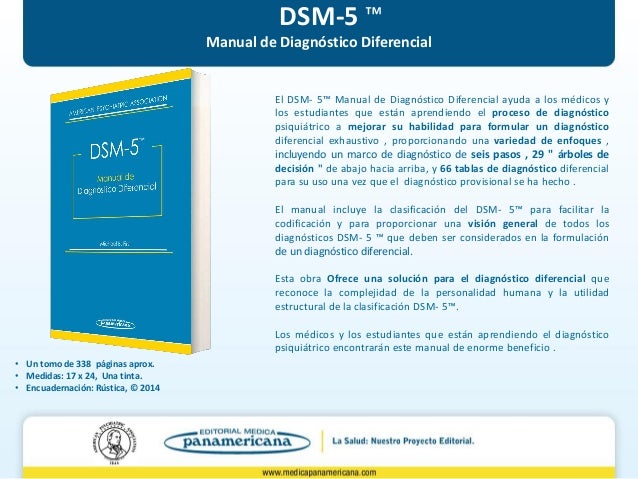 Manual Diagnóstico y Estadístico de los Trastornos Mentales Dsm 5