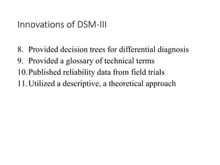 Dsm 5 and dsm history and changings | PPTX