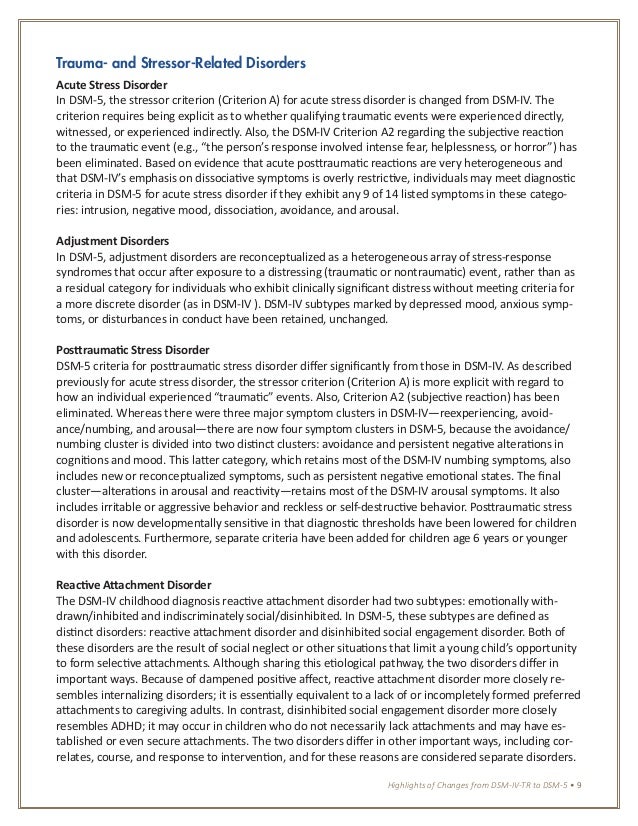 dsm 5 changes apa 2013 highlighted changes from the dsm iv tr 200 dsm iv tr