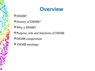 Dmsb Example Data and Safety Monitoring Board - An Overview | PPT