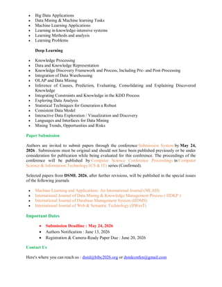 7th International Conference on Data Science and Machine Learning (DSML ...