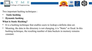 Data structures- Hashing- techniques and types | PPTX