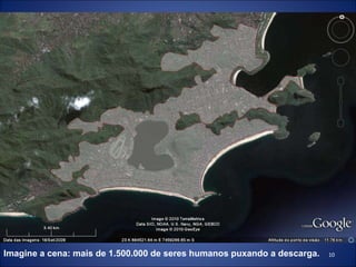 Imagine a cena: mais de 1.500.000 de seres humanos puxando a descarga.   