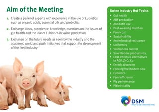 DSM Swine Health Focus Group 2017 Program | PDF