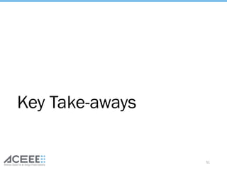 Key Take-aways
51
 