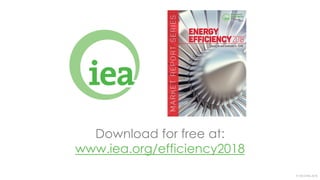 © OECD/IEA 2018
Download for free at:
www.iea.org/efficiency2018
 