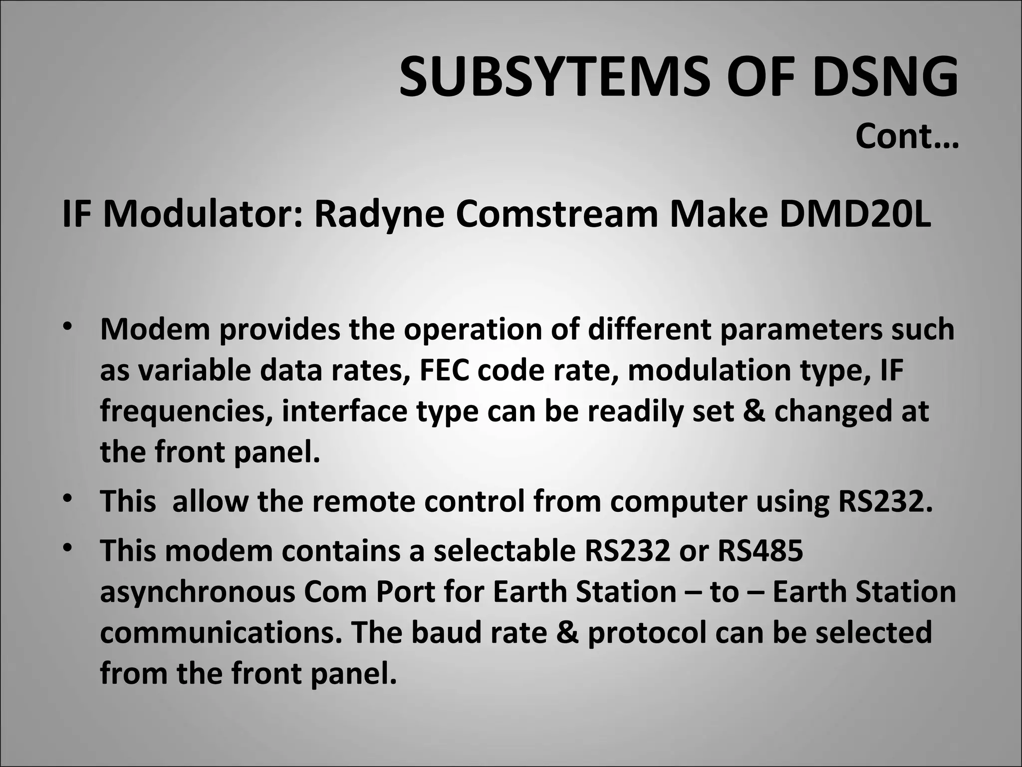 Dsng system PPT
