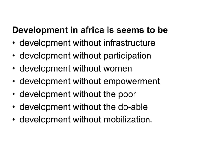 Development study notes | PPT