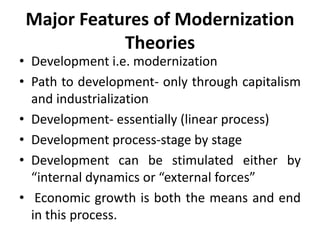 Modernization Development Development study notes | PPT