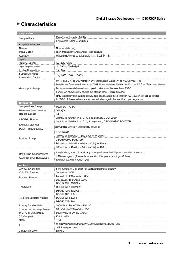 hantek dso5072p datasheet