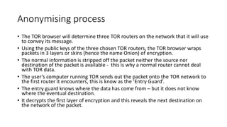 Dark Side of the Net Lecture 4 TOR | PPTX