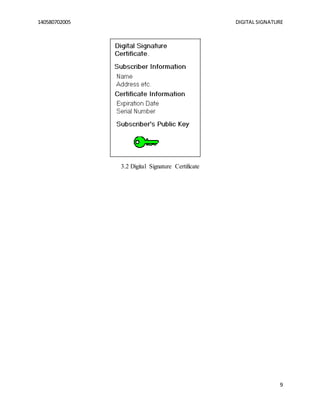 140580702005 DIGITAL SIGNATURE
9
3.2 Digital Signature Certificate
 