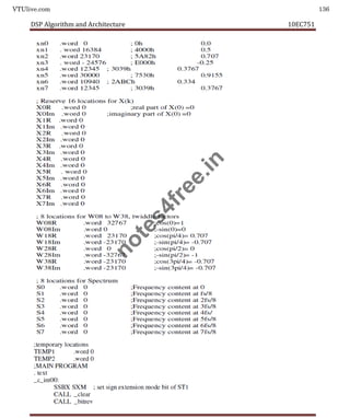 VTUlive.com 136
DSP Algorithm and Architecture 10EC751
n
o
t
e
s
4
f
r
e
e
.
i
n
 