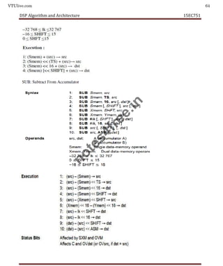 VTUlive.com 64
DSP Algorithm and Architecture 15EC751
n
o
t
e
s
4
f
r
e
e
.
i
n
 