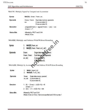 VTUlive.com 70
DSP Algorithm and Architecture 15EC751
n
o
t
e
s
4
f
r
e
e
.
i
n
 