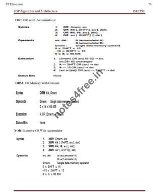 VTUlive.com 75
DSP Algorithm and Architecture 15EC751
n
o
t
e
s
4
f
r
e
e
.
i
n
 