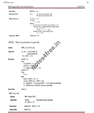 VTUlive.com 78
DSP Algorithm and Architecture 15EC751
n
o
t
e
s
4
f
r
e
e
.
i
n
 